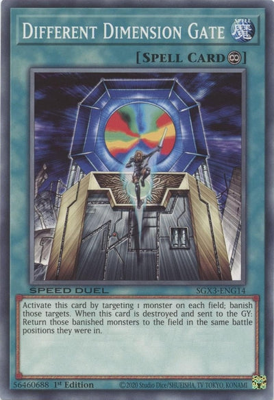 Image for Different Dimension Gate (G) (Speed Duel GX: Duelists of Shadows) (SGX3-ENG14) - YuGiOh