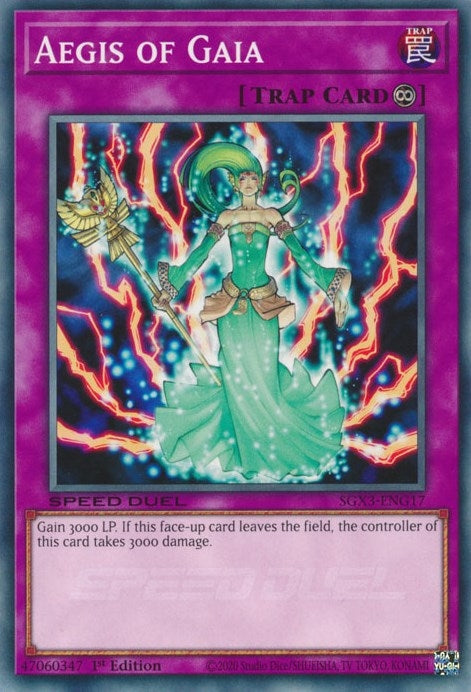 Image for Aegis of Gaia (Speed Duel GX: Duelists of Shadows) (SGX3-ENG17) - YuGiOh