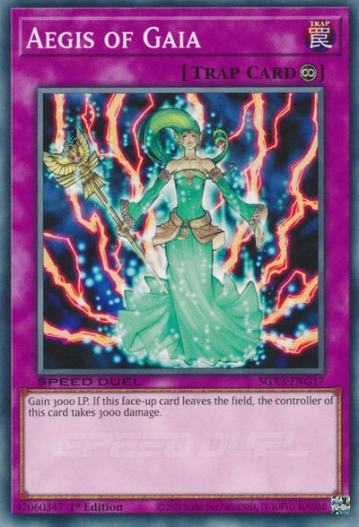 Image for Aegis of Gaia (Speed Duel GX: Duelists of Shadows) (SGX3-ENG17) - YuGiOh