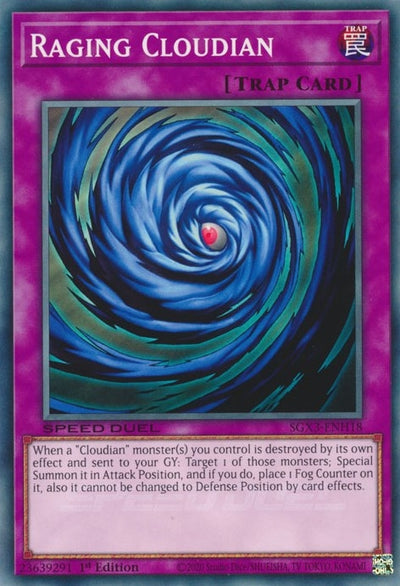 Image for Raging Cloudian (Speed Duel GX: Duelists of Shadows) (SGX3-ENH18) - YuGiOh