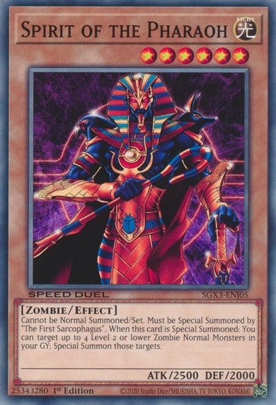 Image for Spirit of the Pharaoh (Speed Duel GX: Duelists of Shadows) (SGX3-ENI05) - YuGiOh