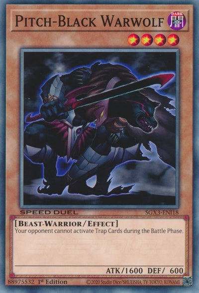 Image for Pitch-Black Warwolf (Speed Duel GX: Duelists of Shadows) (SGX3-ENI18) - YuGiOh