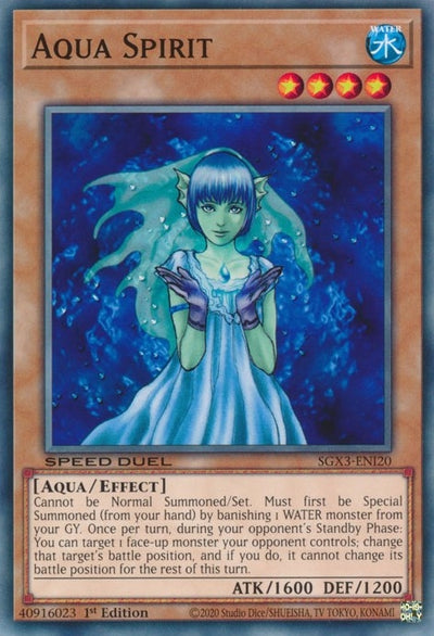 Image for Aqua Spirit (Speed Duel GX: Duelists of Shadows) (SGX3-ENI20) - YuGiOh