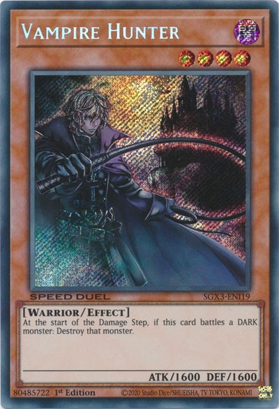 Image for Vampire Hunter (Secret Rare) (Speed Duel GX: Duelists of Shadows) (SGX3-ENI19) - YuGiOh