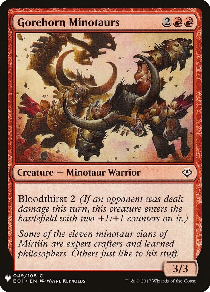 Gorehorn Minotaurs (The List Reprints) (49)