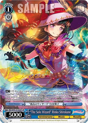 Image for "The Solo Wizard" Rinko Shirokane (SP) (BanG Dream! Girls Band Party! 5th Anniversary) (BD/W95-E102SP SP) - Weiss Schwarz