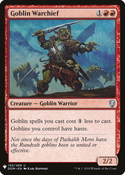 Goblin Warchief (The List Reprints) (130/269)