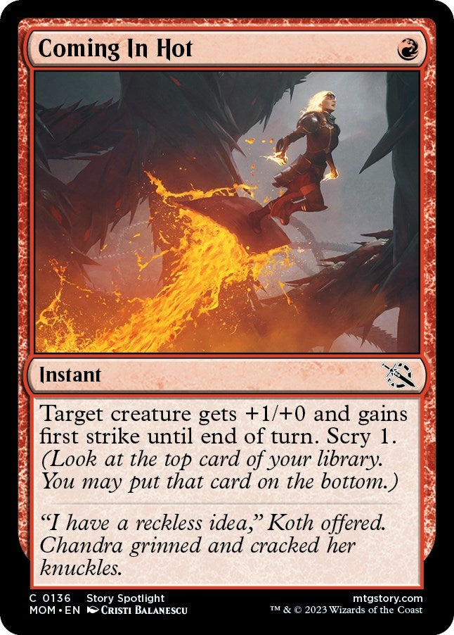 Image for Coming In Hot (March of the Machine) (136) - Magic: The Gathering