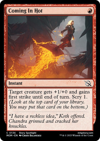 Image for Coming In Hot (March of the Machine) (136) - Magic: The Gathering