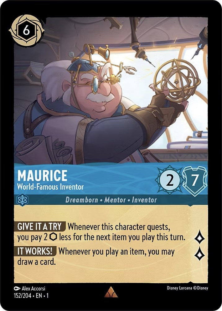 Image for Maurice - World-Famous Inventor (The First Chapter) (152/204) - Disney Lorcana