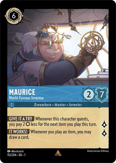 Image for Maurice - World-Famous Inventor (The First Chapter) (152/204) - Disney Lorcana