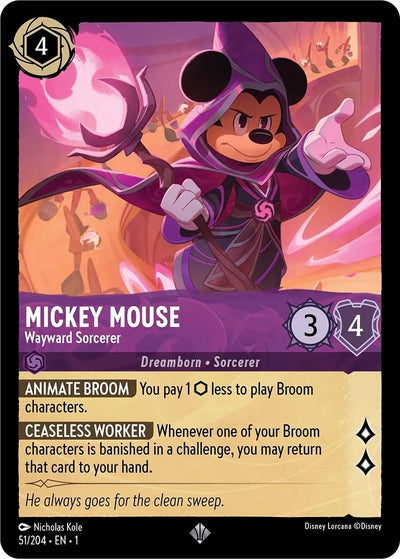Image for Mickey Mouse - Wayward Sorcerer (The First Chapter) (51/204) - Disney Lorcana