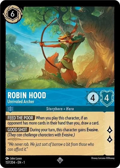 Image for Robin Hood - Unrivaled Archer (The First Chapter) (157/204) - Disney Lorcana