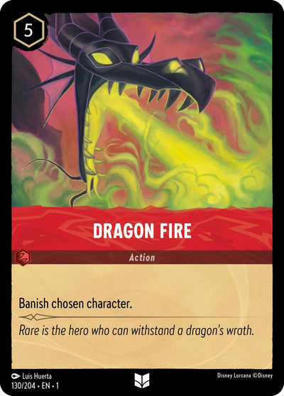 Image for Dragon Fire (The First Chapter) (130/204) - Disney Lorcana