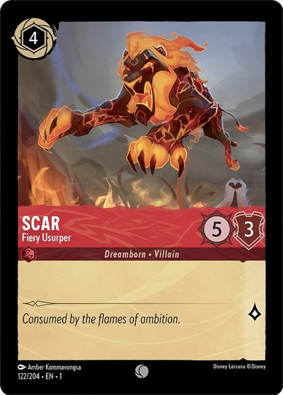 Image for Scar - Fiery Usurper (The First Chapter) (122/204) - Disney Lorcana