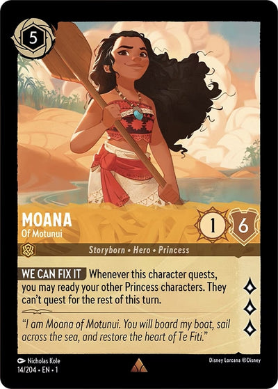 Image for Moana - Of Motunui (The First Chapter) (14/204) - Disney Lorcana