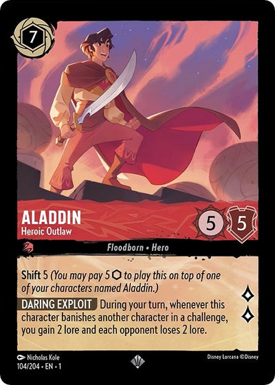 Image for Aladdin - Heroic Outlaw (The First Chapter) (104/204) - Disney Lorcana