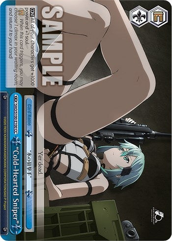 Image for "Cold-Hearted Sniper" (Sword Art Online Animation 10th Anniversary) (SAO/S100-E100 CC) - Weiss Schwarz