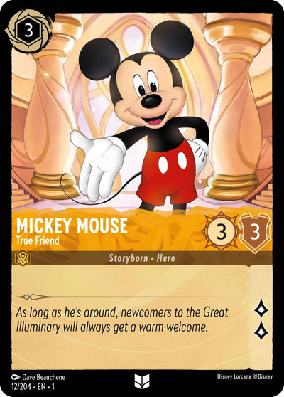 Image for Mickey Mouse - True Friend (The First Chapter) (12/204) - Disney Lorcana