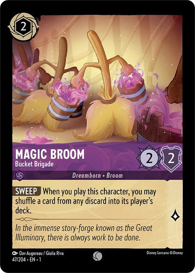 Image for Magic Broom - Bucket Brigade (The First Chapter) (47/204) - Disney Lorcana
