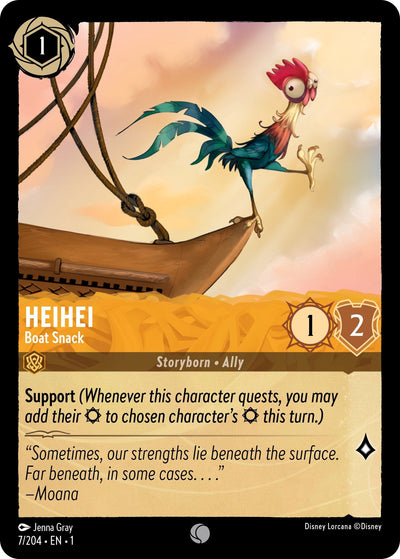 Image for Heihei - Boat Snack (The First Chapter) (7/204) - Disney Lorcana