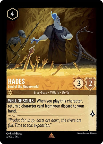 Image for Hades - Lord of the Underworld (The First Chapter) (6/204) - Disney Lorcana