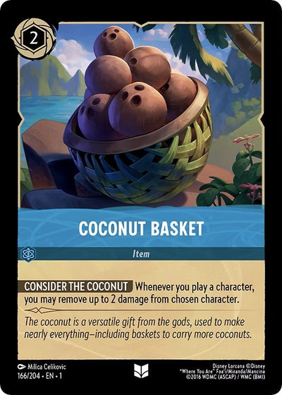 Image for Coconut Basket (The First Chapter) (166/204) - Disney Lorcana