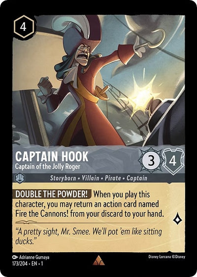 Image for Captain Hook - Captain of the Jolly Roger (The First Chapter) (173/204) - Disney Lorcana