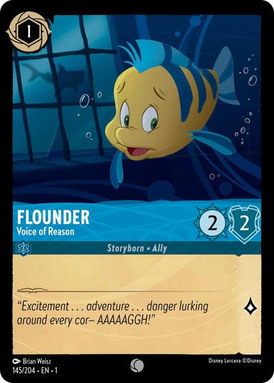 Image for Flounder - Voice of Reason (The First Chapter) (145/204) - Disney Lorcana
