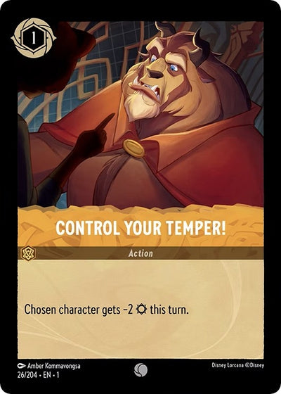 Image for Control Your Temper! (The First Chapter) (26/204) - Disney Lorcana