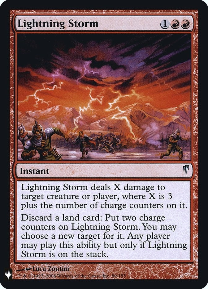 Lightning Storm (The List Reprints) (89)