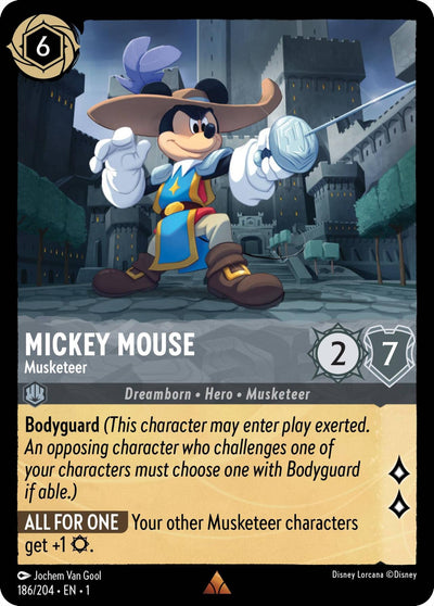 Image for Mickey Mouse - Musketeer (The First Chapter) (186/204) - Disney Lorcana