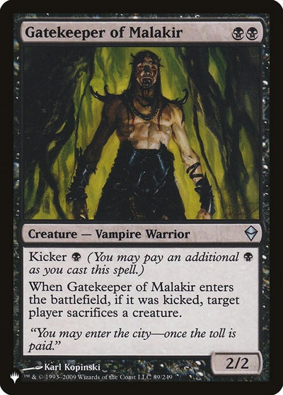 Gatekeeper of Malakir (The List Reprints) (89/249)