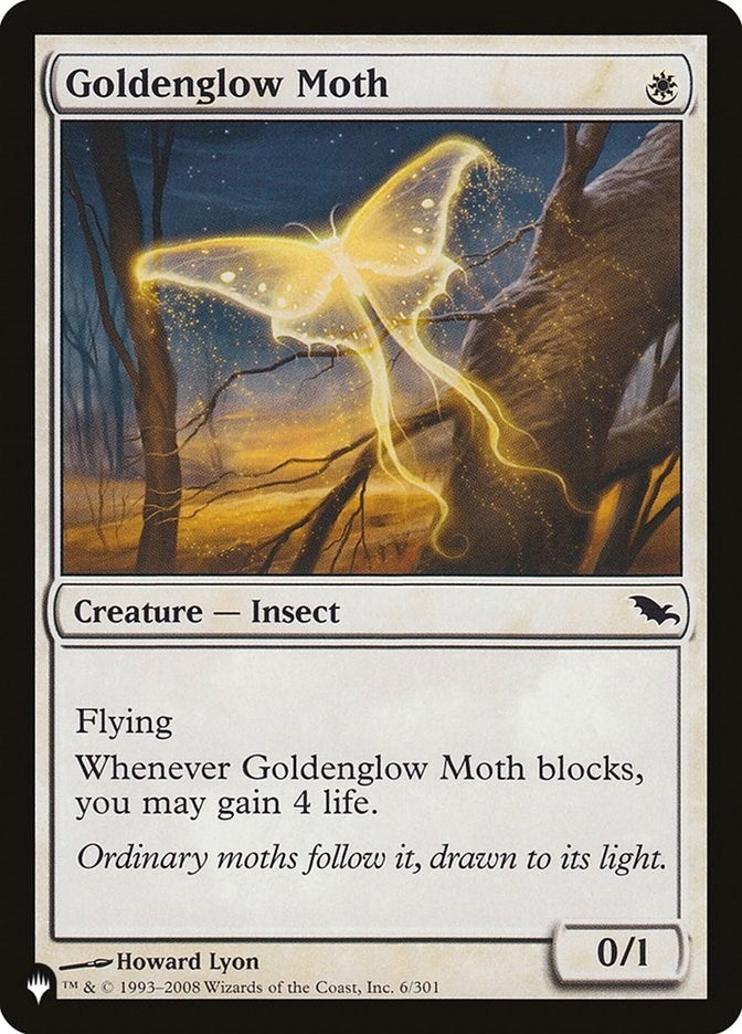 Goldenglow Moth (The List Reprints) (6/301)