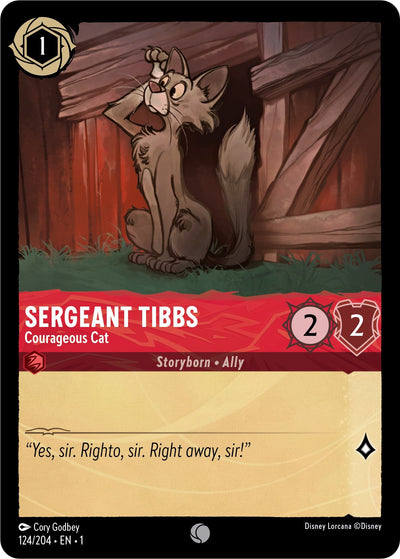 Image for Sergeant Tibbs - Courageous Cat (The First Chapter) (124/204) - Disney Lorcana