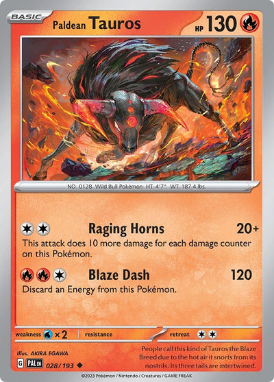 Image for Paldean Tauros (SV02: Paldea Evolved) (028/193) - Pokemon