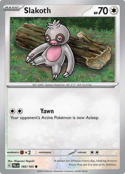 Image for Slakoth (SV02: Paldea Evolved) (160/193) - Pokemon