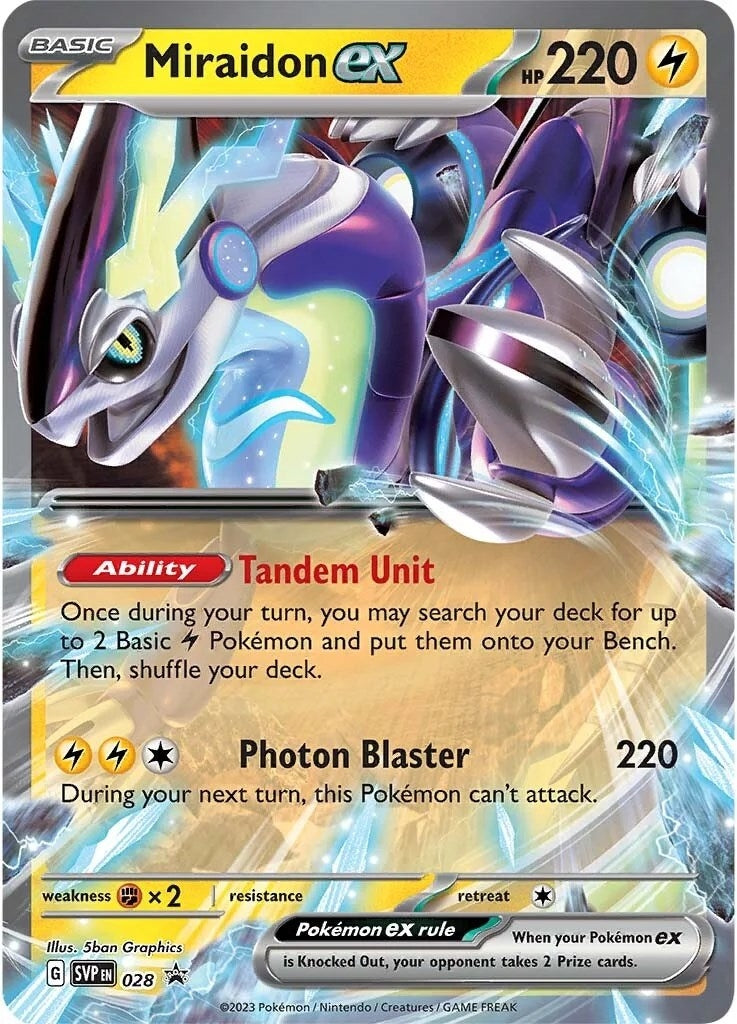 Image for Miraidon ex - 028 (SV: Scarlet & Violet Promo Cards) (028) - Pokemon