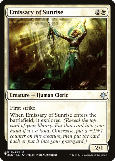 Emissary of Sunrise (The List Reprints) (010/279)
