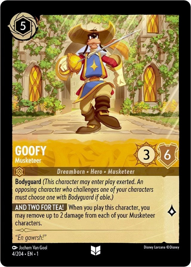Image for Goofy - Musketeer (The First Chapter) (4/204) - Disney Lorcana