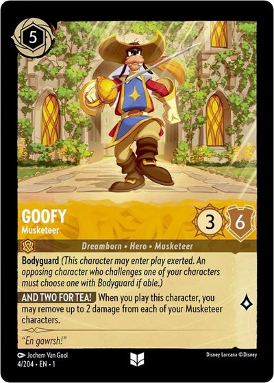 Image for Goofy - Musketeer (The First Chapter) (4/204) - Disney Lorcana