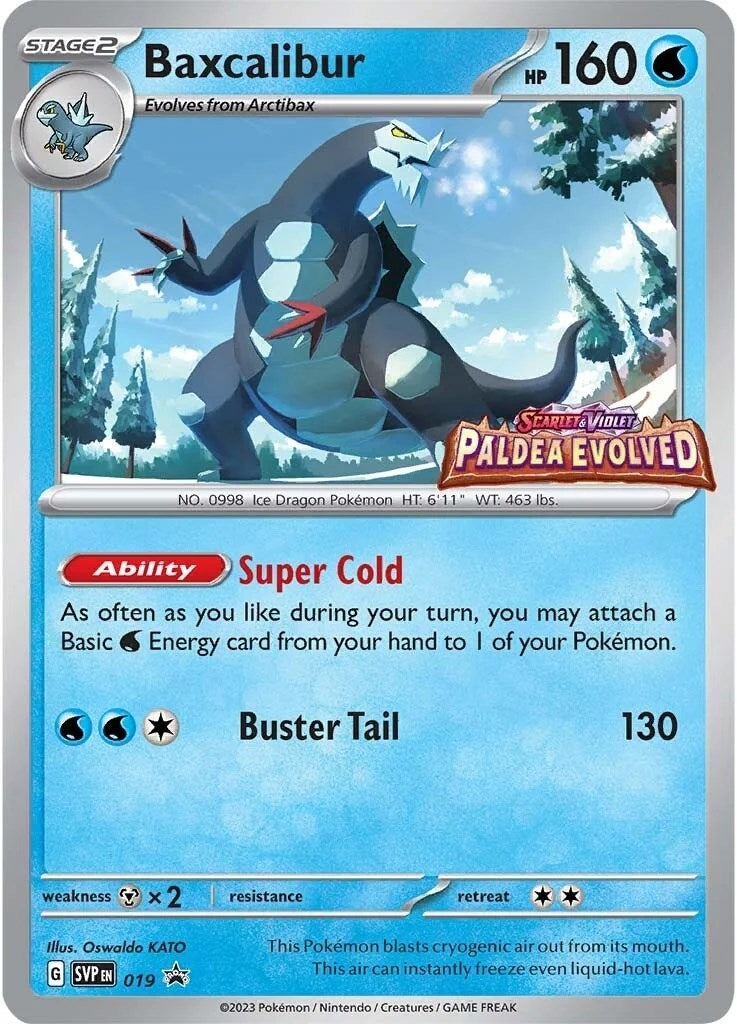 Image for Baxcalibur - 019 (Prerelease) (SV: Scarlet & Violet Promo Cards) (019) - Pokemon