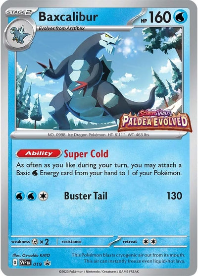 Image for Baxcalibur - 019 (Prerelease) (SV: Scarlet & Violet Promo Cards) (019) - Pokemon