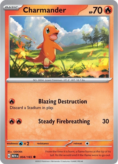 Image for Charmander (SV: Scarlet & Violet 151) (004/165) - Pokemon