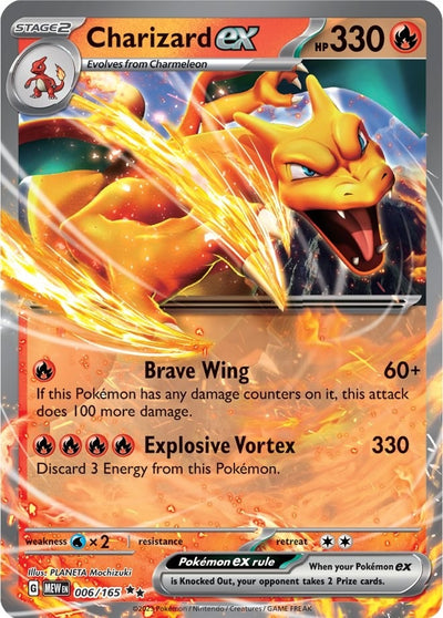 Image for Charizard ex (SV: Scarlet & Violet 151) (006/165) - Pokemon