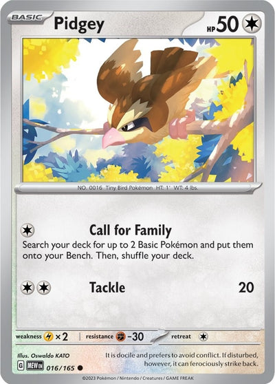 Image for Pidgey (SV: Scarlet & Violet 151) (016/165) - Pokemon