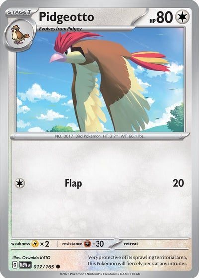 Image for Pidgeotto (SV: Scarlet & Violet 151) (017/165) - Pokemon