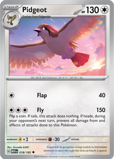 Image for Pidgeot (SV: Scarlet & Violet 151) (018/165) - Pokemon