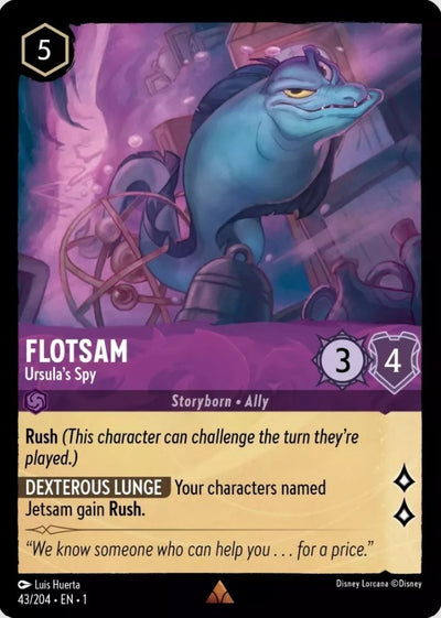 Image for Flotsam - Ursula's Spy (The First Chapter) (43/204) - Disney Lorcana