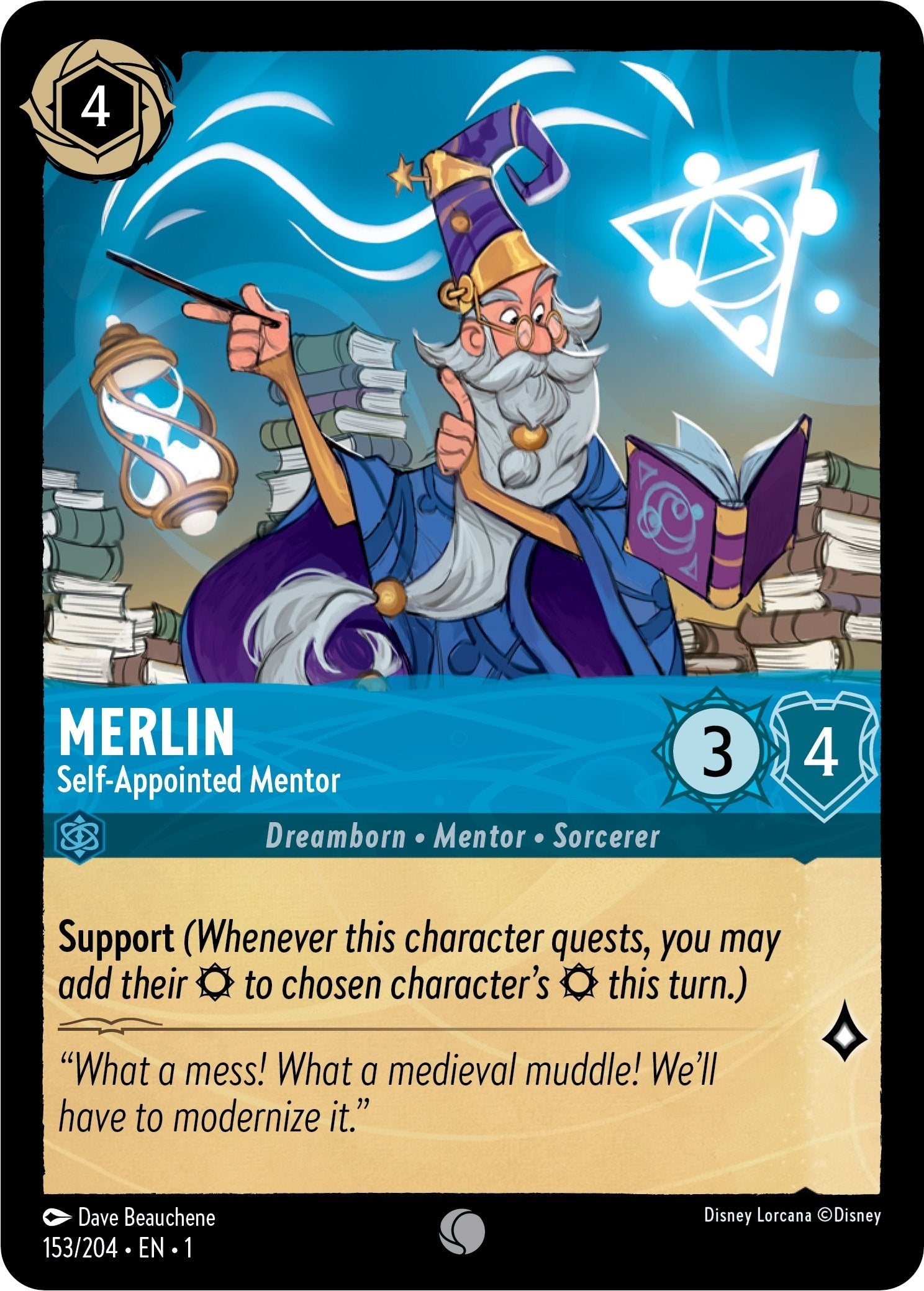Image for Merlin - Self-Appointed Mentor (The First Chapter) (153/204) - Disney Lorcana